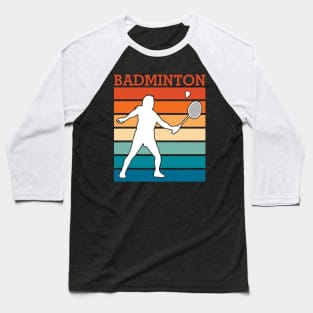 Badminton Player Baseball T-Shirt